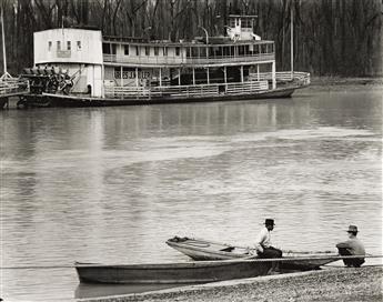 WALKER EVANS (1903-1975) River Men and Ferry, Vicksburg, Mississippi.                                                                            